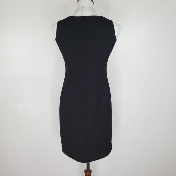 Villager Liz Claiborne Petite Classic Timeless Black Sleeveless Career Dress 4P - Picture 8 of 14